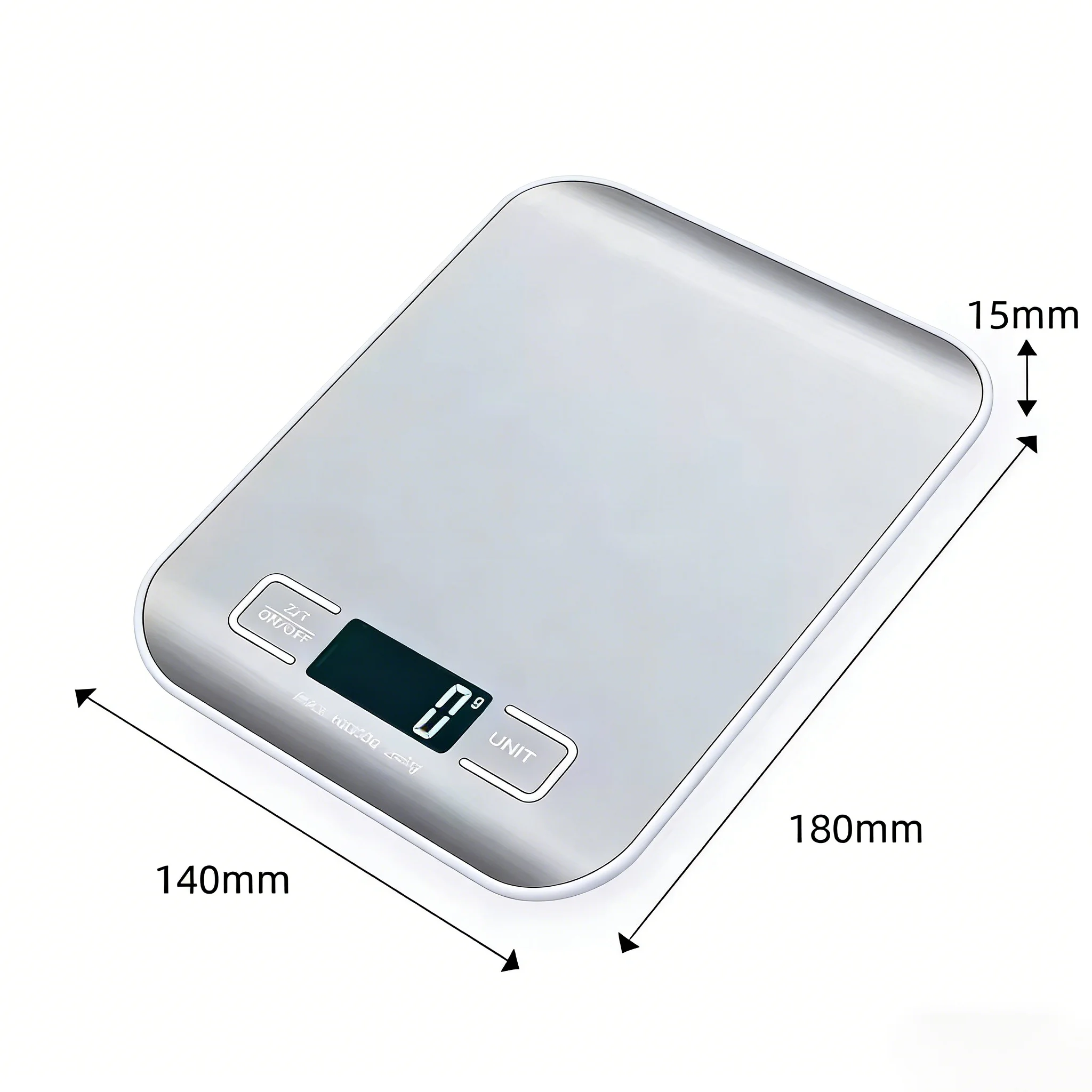 Digital Kitchen Scale LED Display 5kg/1g Stainless Steel Panel Electronic Scales Home Jewelry Food Snacks Weighing Baking Tools - Image 6